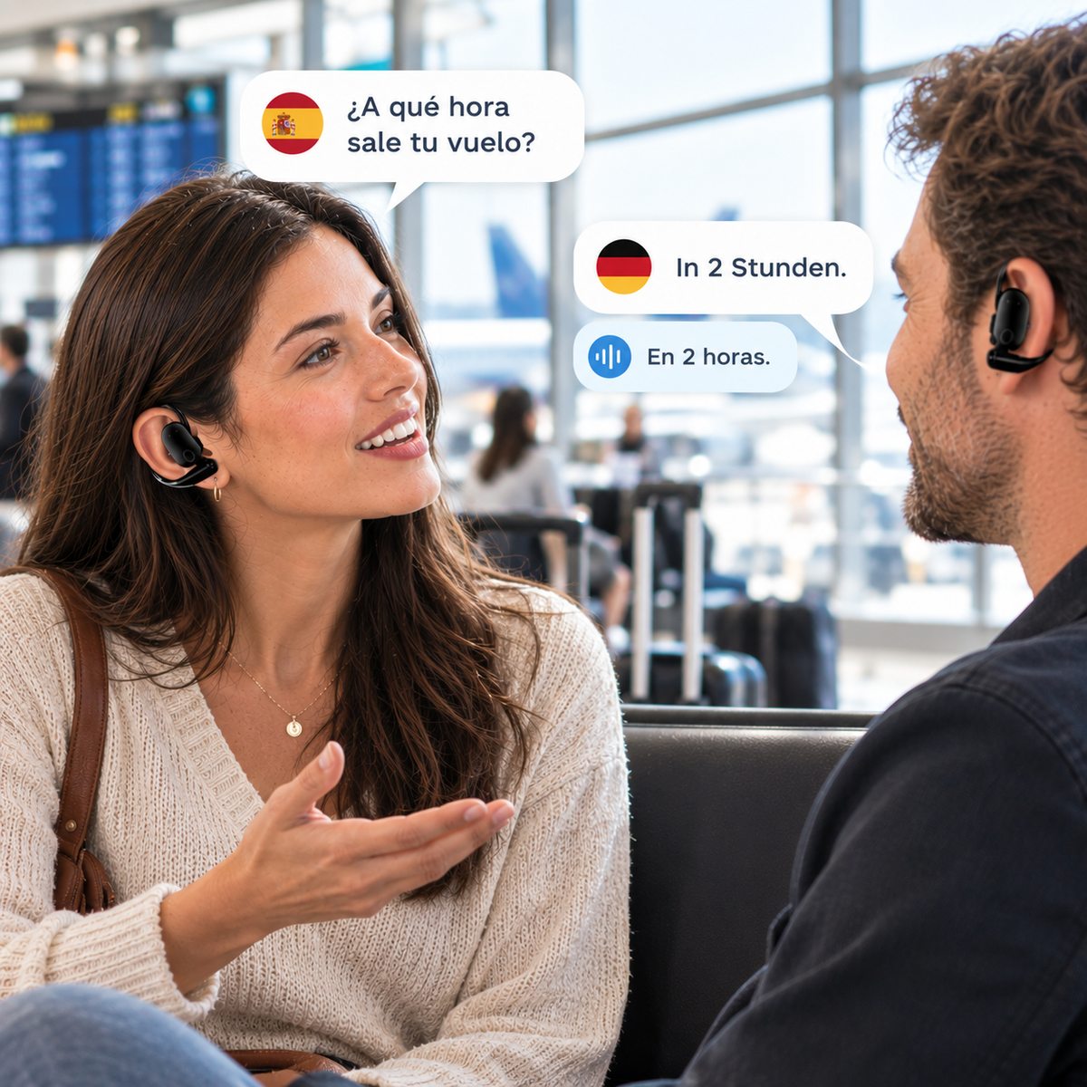 3-in-1 AI Translator Earbuds