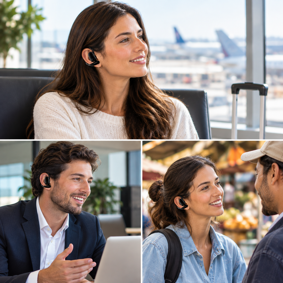 3-in-1 AI Translator Earbuds